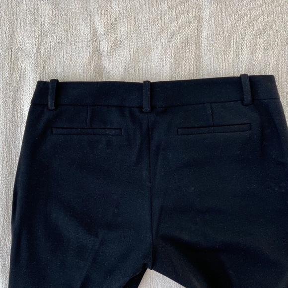 Diane von Furstenberg Mid-Rise Straight-Leg Black Pants - Picture 4 of 6